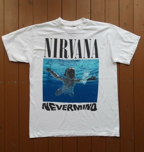 X'MAS SALE ¥1スタ オークション ニルヴァーナ ネバーマインド ユーロツアー バンド Tシャツ サイズ L BJORK NIRVANA NIN SONIC YOUTH 