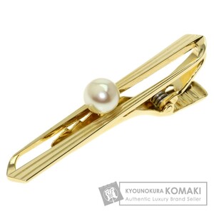 MIKIMOTO ミキモト アコヤパール 真珠 タイピン K14イエローゴールド メンズ 中古