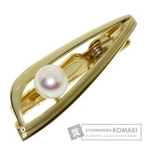 MIKIMOTO ミキモト アコヤパール 真珠 タイピン K14イエローゴールド メンズ 中古_画像1