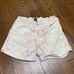 GAP 女の子　ショートパンツ　ホワイトデニム　140サイズ　アジャスター付き