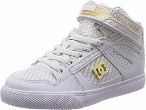 DC SHOES ディーシー 子供用 運動靴　キッズスニーカー DK191011 YOUTH PURE HIGH-TOP SE EV SN WHT 19cm