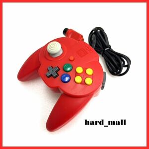 【美品】HORI　ホリパッドミニ64　コントローラー　ホリパッド　NINTENDO64　ニンテンドー64　任天堂64　N64　レッド　赤　RED　ロクヨン