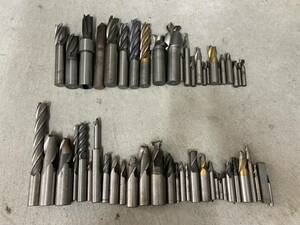 (4230) 約50本 セット 重量約10kg まとめて 色々 END MILL エンドミル 刃 超硬 S&K 引取り可 大阪 中古