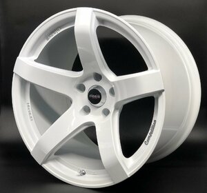 CLEAVE RACING TS54C 18x10.5J +15 5H-114.3 ホワイト 4本セット S13 S14 S15 180SX JZX90 JZX100 JZX110 R33 R34 C35 Z33 FD3S