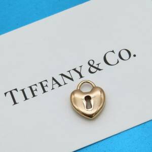 [ free shipping ] rare beautiful goods Tiffany&Co. Tiffany Heart lock pink gold charm top 750 K18katenaRK18