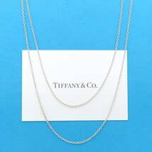 【送料無料】 美品 Tiffany&Co. ティファニー ロング チェーン シルバー ネックレス 71cm SV925 RH50_画像1