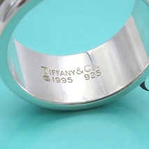 【送料無料】 美品 Tiffany&Co. ヴィンテージ ティファニー グルーブド ダブル ライン リング シルバー 12号 メンズ レディース SV925 RH8_画像4