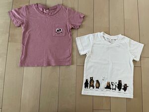 キッズ　子供服　 半袖Tシャツ トップス2枚セット　100