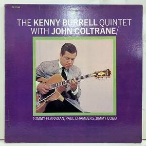 ●即決LP Kenny Burrell / with John Coltrane prst7532 j37389 米盤68年プレス、中央Trident Stereo Vangelder刻印 トミー・フラナガン