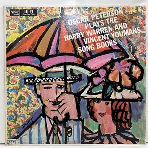 ●即決LP Oscar Peterson / Plays The Harry Warren And Vincent Youmans Song Books mgv2059 j37253 米盤、ミゾナシMgm Mono