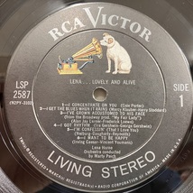 ●即決VOCAL LP Lena Horne / Lovely And Alive lsp2587 jv4648 米オリジナル、Dg Stereo レナ・ホーン _画像3