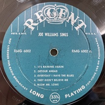 ●即決LP Joe Williams / Sings Everyday mg6002 jv4654 米オリジナル、X20機械RVG手書き刻印、Dg Mono ジョー・ウィリアムス _画像2