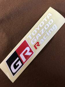 GR TOYOTA GAZOO Racing cutting letter sticker (3 step ) 30cm 2 sheets 