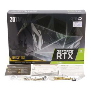 1円～★未使用品★ZOTAC GAMING GeForce RTX 2080 AMP Edition グラフィックスボード VD6720 ZTRTX2080-8GGDR6AMP