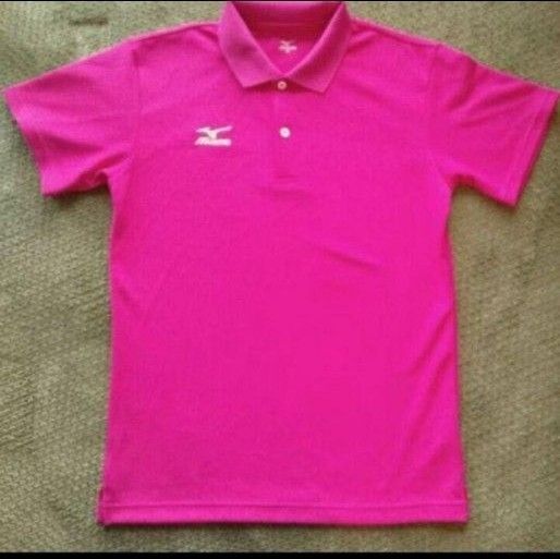 MIZUNO★ポロシャツXS 超美品♪テニス バドミントン☆ベリーピンク ミズノ テニスシャツ ゲームシャツ