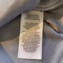 USA古着 POLO RALPH LAUREN ポロラルフローレン 長袖 ドレスシャツ メンズ 15 34/35 グレー 無地 美品 デッドストック 未使用品 T2114_画像9