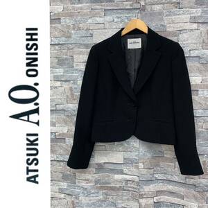 ATSUKI A.O. ONISHI アツキオオニシ ジャケット ブラックフォーマル 冠婚葬祭 喪服 ブラック 15号 レディース