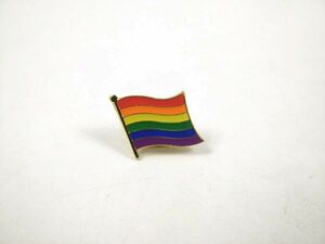 レインボー フラッグ 虹 ピンバッジ ピンズ LGBT 送料164円