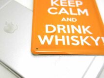 アメリカン風ブリキ看板 ミニ KEEP CALM DRINK WHISKY_画像4