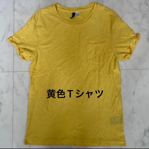 H＆M Tシャツ Sサイズ イエロー 半袖Tシャツ