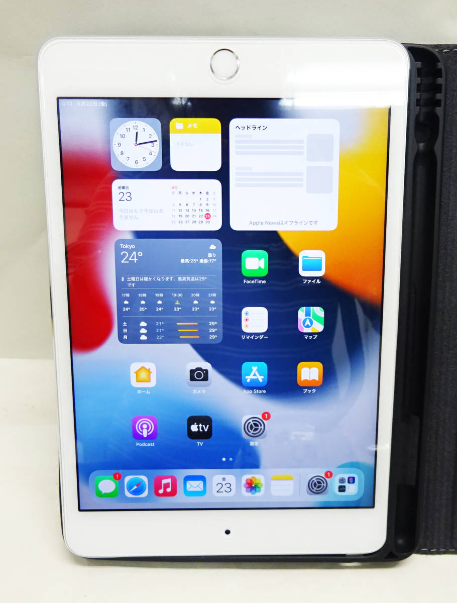 ◇ 美品 Apple iPad mini 4 Wi-Fiモデル A1538 16GB シルバー / ケース