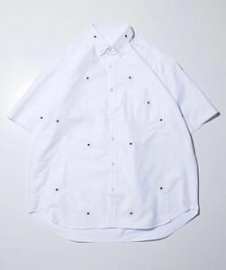 【新品未使用】NICK GEAR × Firsthand ショートスリーブボタンダウンシャツ　Mサイズ　ホワイトシャツ ニックギア