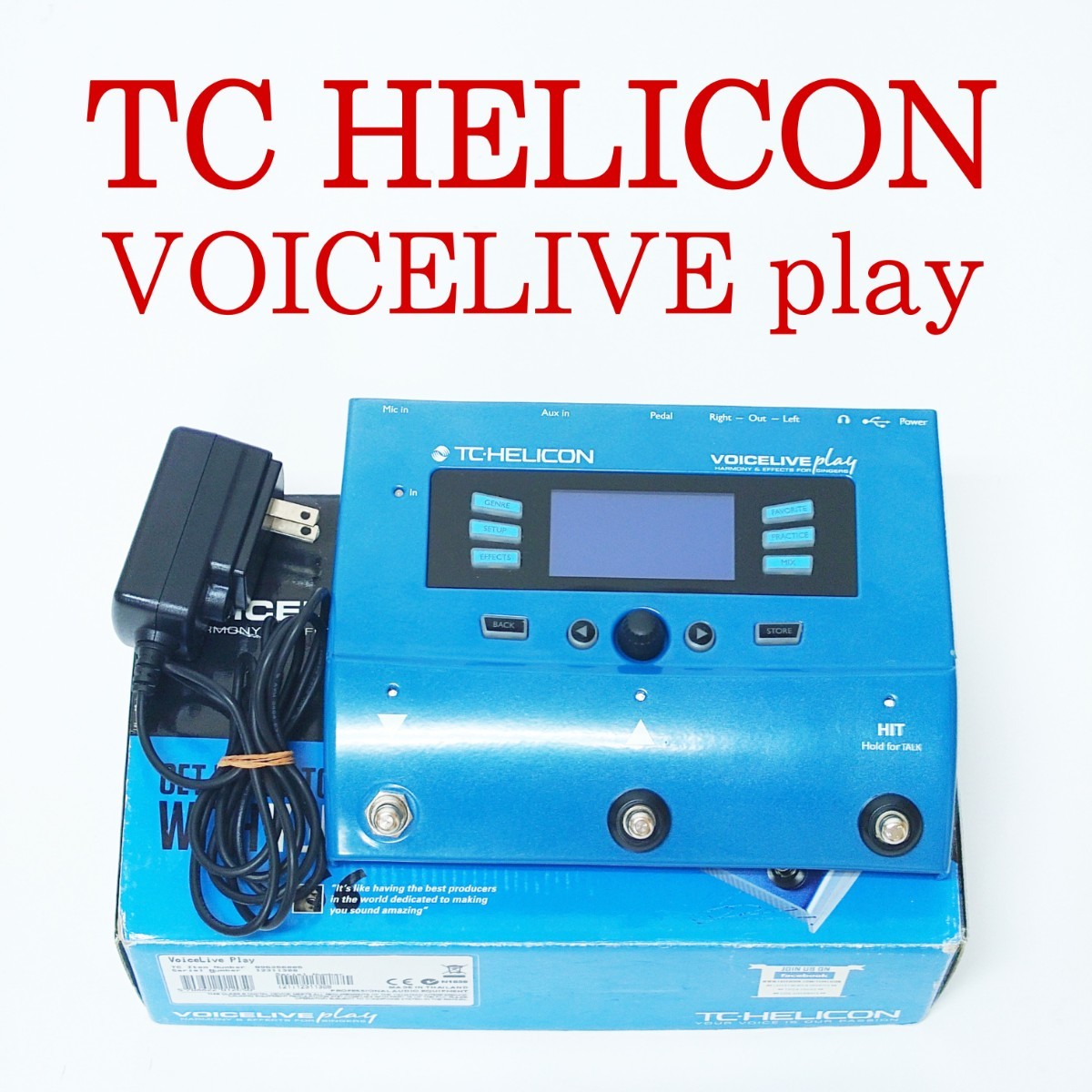 動作品】TC HELICON VOICELIVE play ボーカルマルチエフェクト