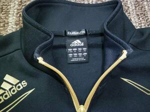 adidas climalite 　ゴールドデカロゴ　カッコイイジャケット　１４０～１５０