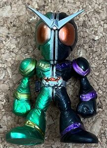 ◇THE 仮面ライダーズ 仮面ライダーW サイクロンジョーカー 中古 フィギュア ディフォルメ SD 仮面ライダー バンダイ