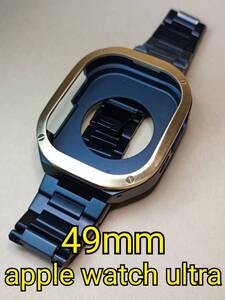 BLG 49mm apple watch ultra Apple watch Ultra case screw metal stainless steel custom golden concept Golden concept 