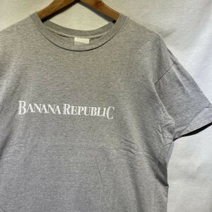 希少! 80s BANANA REPUBLIC ロゴ Tシャツ USA製 ビンテージ バナナリパブリック OLD