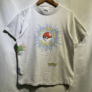 【激レア】’99 POKEMON Tシャツ ヴィンテージ TULTEX ボディ NINTENDO サトシ モンスターボール 90s US企画 アニメ ムービー ポケモン