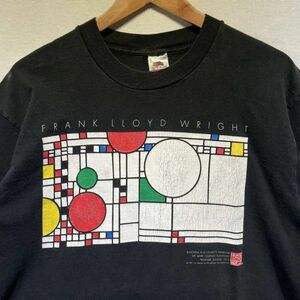希少! 90s Frank Lloyd Wright アート Tシャツ USA製 ビンテージ FRUIT OF THE LOOM フランクロイドライト 80s