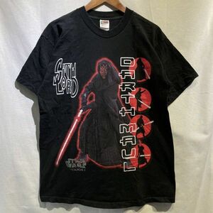 希少! 90s DARTH MALL Tシャツ STAR WARS episode1 ビンテージ L ダースモール ヴィランズ 映画 ムービー fruit of the loom 80s