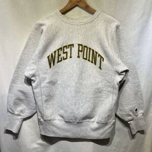 極上! 90s Champion リバースウィーブ WEST POINT ビンテージ USA製 M トリコ 刺繍タグ スウェット チャンピオン USMA NAVY 80s