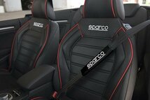 ★sparco ショルダーパッド NEWモデル★sparcoロゴ・ブラック 2個入り（SPARCO CORSA/SPC1204BK-J)_画像2