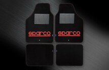 ★sparco/スパルコ★フロアマット ブラック/レッド 4枚セット（SPARCO CORSA/SPC1903）_画像1