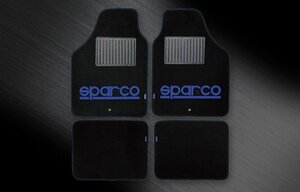 ★sparco/スパルコ★フロアマット ブラック/ブルー 4枚セット（SPARCO CORSA/SPC1901）