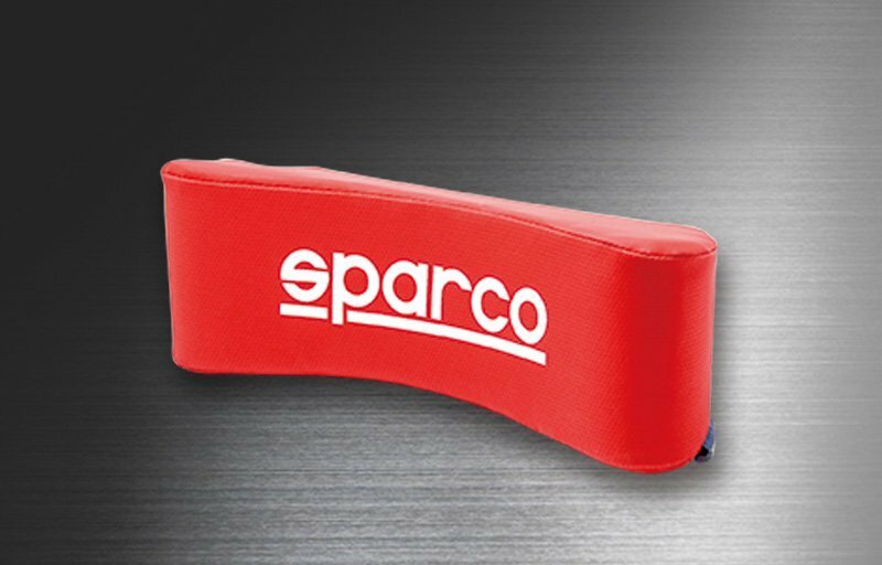 ★sparco/スパルコ★ネックピロー（パッド) レザータイプ/レッド（SPARCO CORSA/SPC4007)