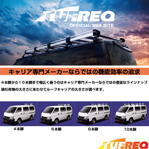 【大型商品】 精興工業 タフレック TUFREQ ルーフキャリア HF442B 日産 ＮＶ３５０キャラバン E26 交換 後付け オプションパーツ 荷台 荷物_画像2