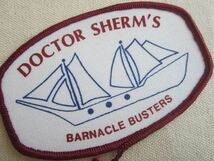 ビンテージ DOCTOR SHERM'S BARNACLE BUSTERS 船 プリント ワッペン/企業 パッチ USA 古着 ワークシャツ アメカジ 459_画像2