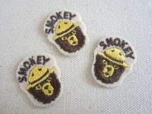 ビンテージ SMOKEY Smokey the Bear スモーキーベア アドバタイジング キャラクター ワッペン/パッチ USA 古着 アメリカ アメカジ 476_画像2