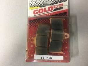 新品送料込GOLD frenデイスクパットフロントCB1300SF　１個126　91.7ＭＭ/51.6ＭＭ/8.5ＭＭ