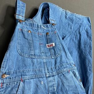 # USA made #BIG MAC# Denim overall men's absolute size 34 -inch corresponding / old clothes 80 period Vintage Denim overall 