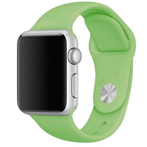 【本体サイズ42・44mm用】【34-ミントグリーン】Apple Watch シリコン スポーツバンド アップルウォッチ【Series1.2.3.4.5.6.SE対応】