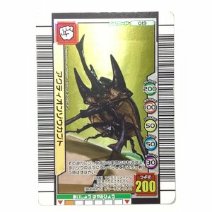 甲虫王者 ムシキング ムシカード 3億枚突破記念限定デザイン アクティオンゾウカブト 金　セガ SEGA