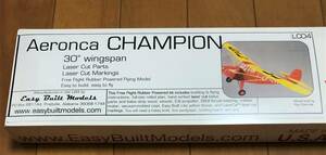 [ rubber power machine ]Easy Built made aero nka Champion (L/C specification )( wing length :30~=762mm)*** remainder 1