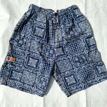 レインスプーナー reyn spooner　ショートパンツ　ショーツ　ラハイナセーラー　ブルーホワイト　90's アメリカ製　xs shorts ハワイアン_画像1