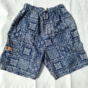 レインスプーナー reyn spooner　ショートパンツ　ショーツ　ラハイナセーラー　ブルーホワイト　90's アメリカ製　xs shorts ハワイアン