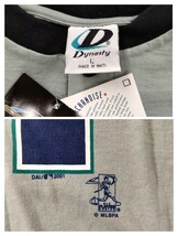 dynasty 51 イチロー ichiro 半袖 2ボタン　ヘンリーネック　セットイン ベースボール　Tシャツ MLB 2001 デッドストック　L メジャー　L_画像10